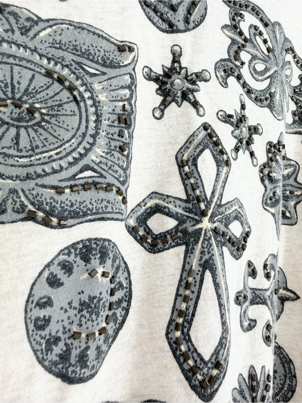 Double D Ranch Long Sleeve Top Beaded - Picture 5 of 10